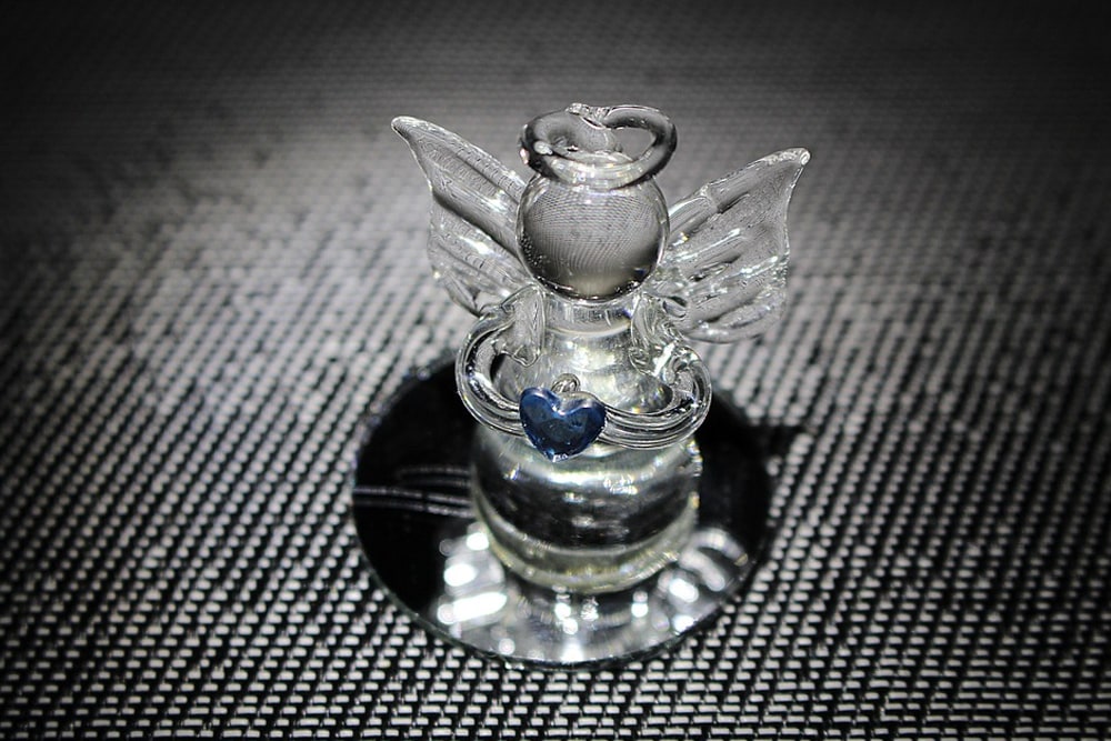 Angel glass figurine