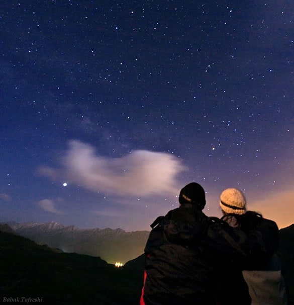 Stargazing couple