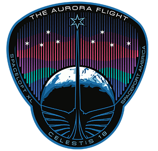 Aurora Flight Patch Logo