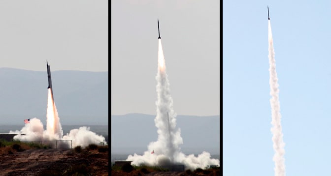 Launch of the Celestis Centennial Flight by UP Aerospace, June 21, 2013