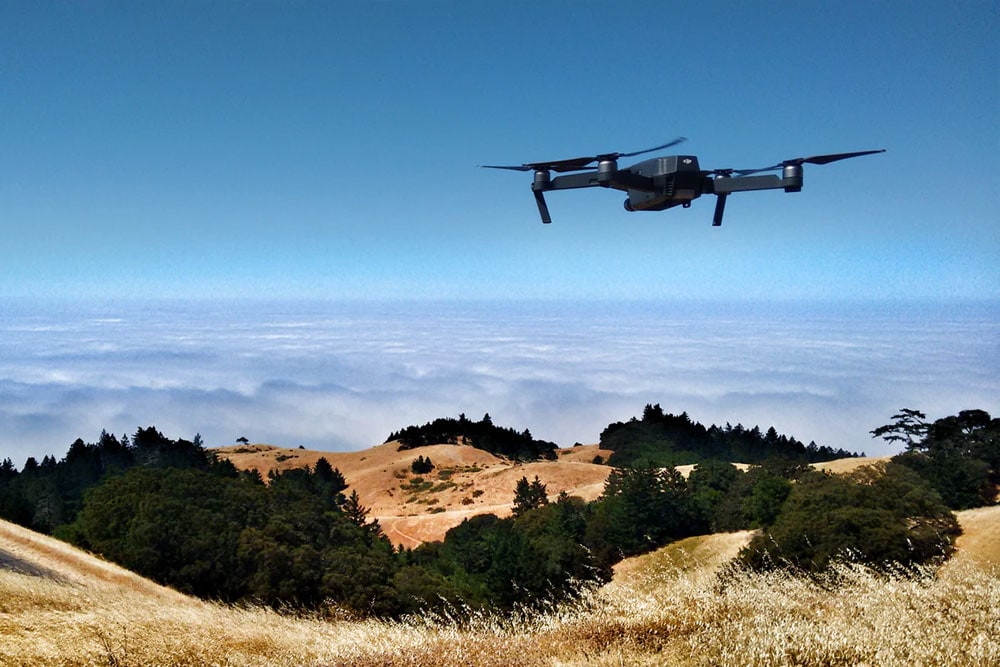 Drone carrying cremated ashes