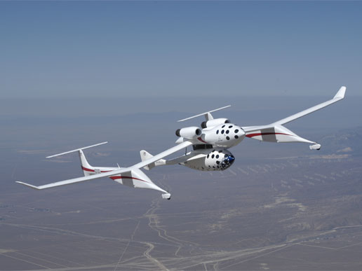 SpaceShipOne and its mother ship, White Knight