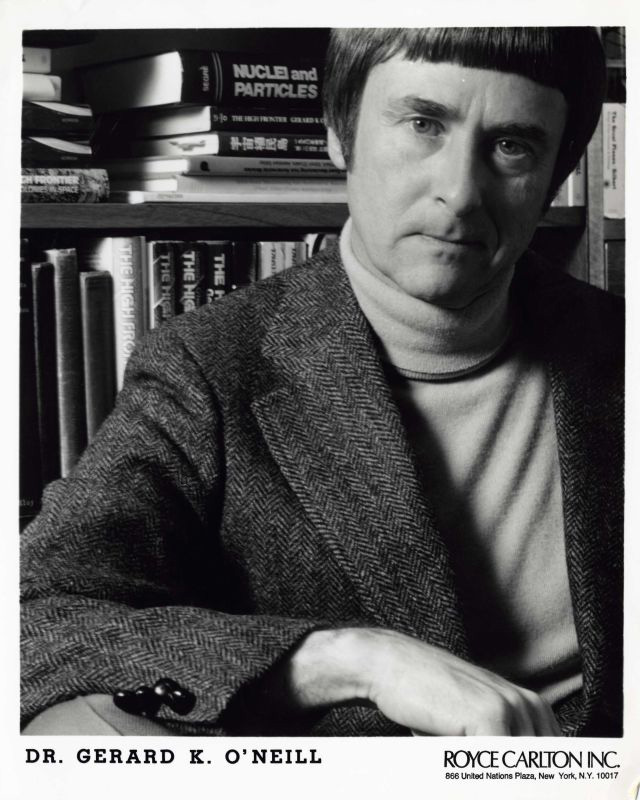 O'Neill pictured in 1981, around the time his book 2081 was published (Simon and Schuster)