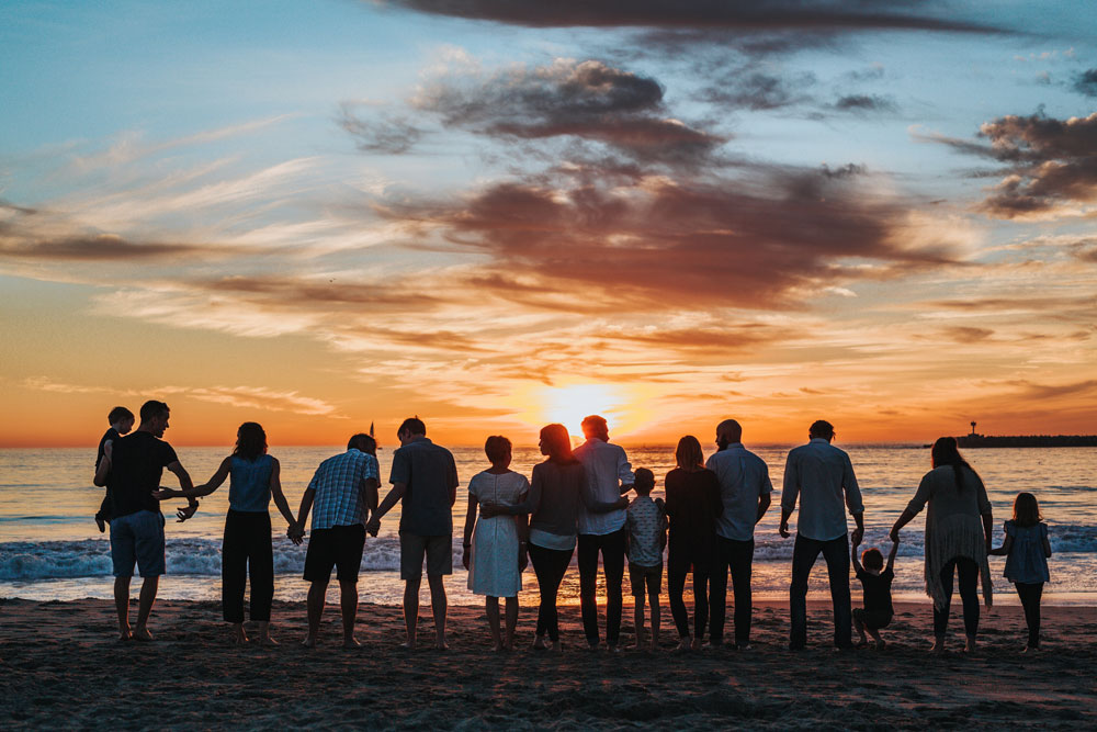 people on the beach