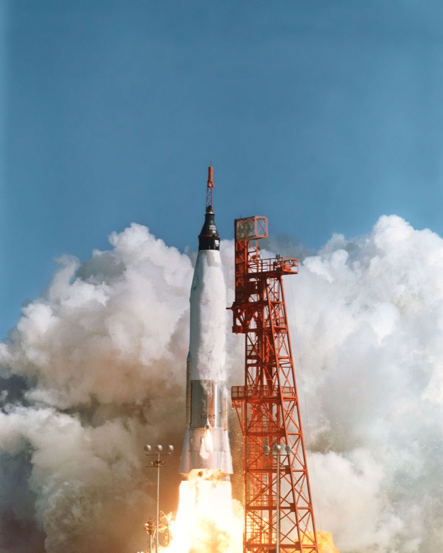 John Glenn's Mercury-Atlas launched on February 20, 1962.