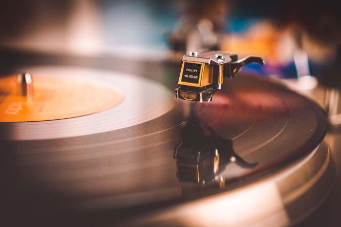 vinyl record with cremated ashes