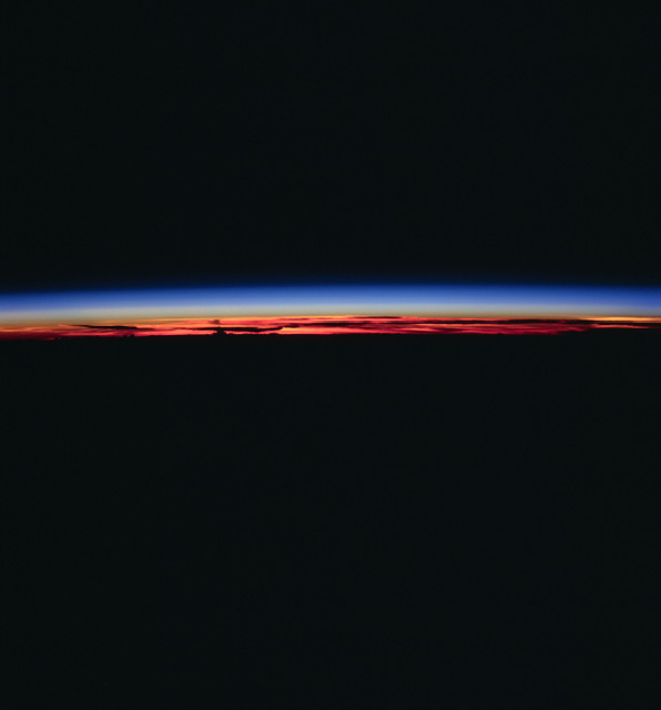 Earth's horizon from space