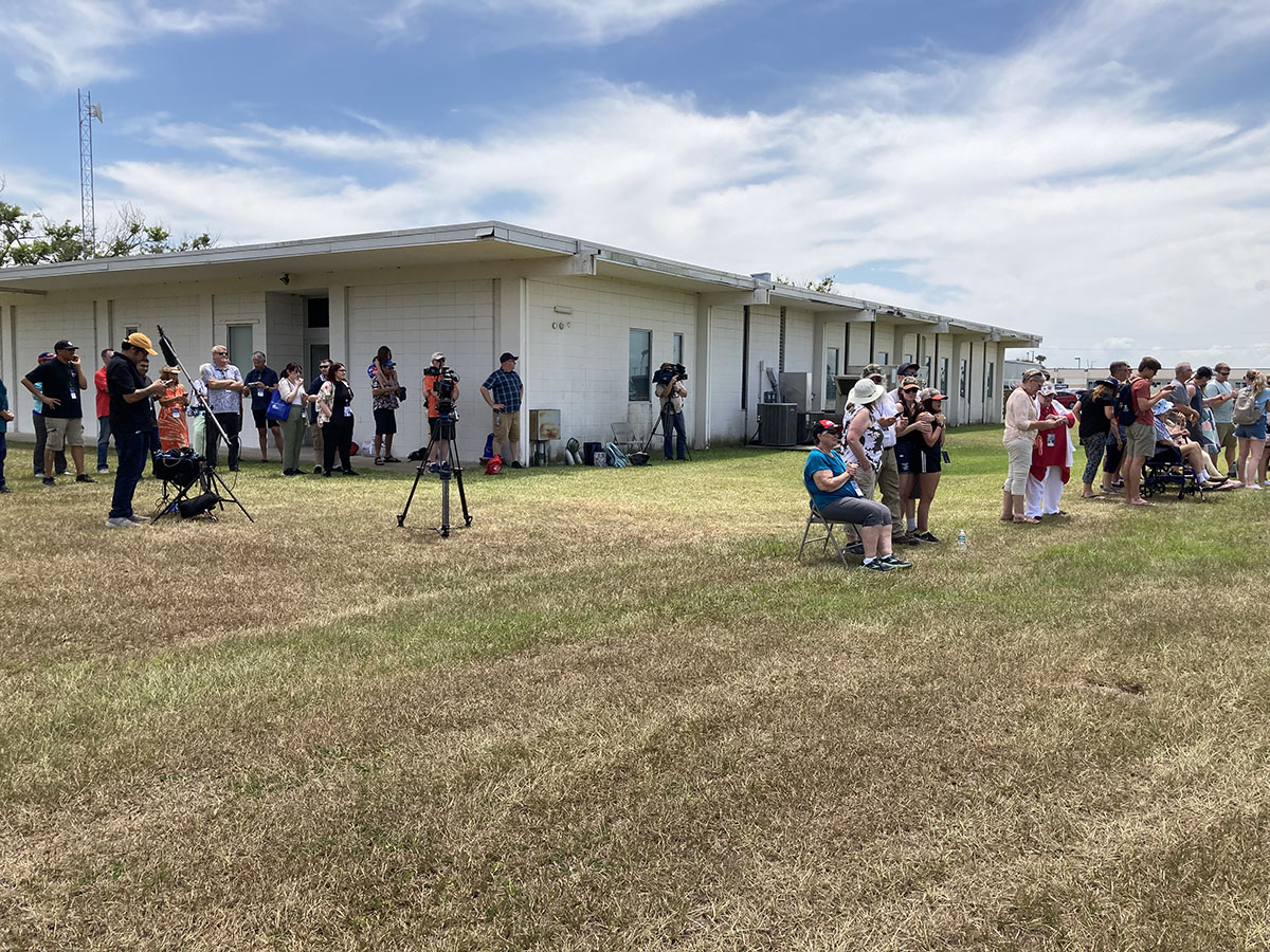 Celestis families await the launch of the Ascension Flight