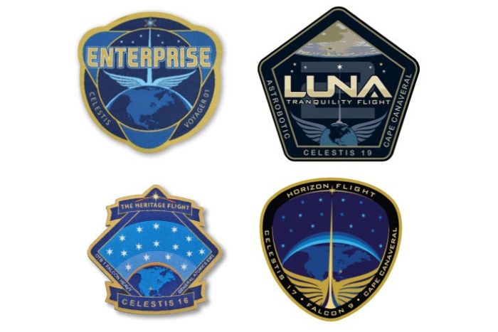 Four Celestis flights patches