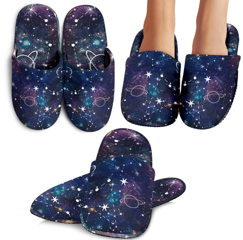 galaxy space slippers