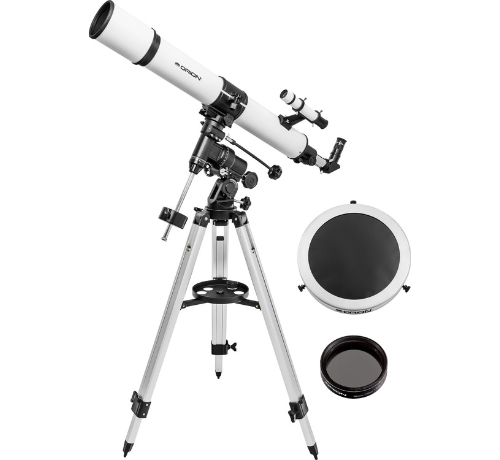 white refractor space telescope