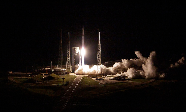 A United Launch Alliance Atlas V rocket with the Lucy spacecraft aboard launches from Space Launch Complex 41