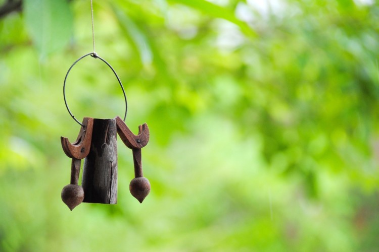 wooden wind chimes