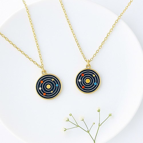 solar system necklace