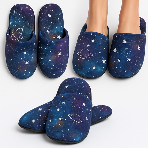 galaxy slippers