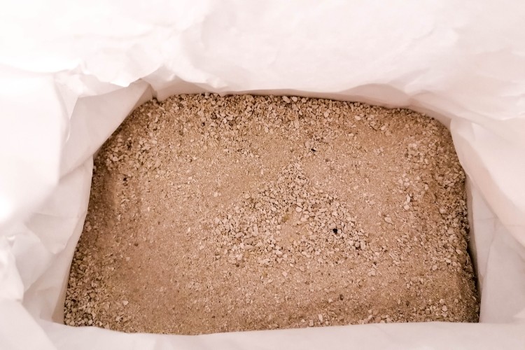 Processed human cremains ready for placement in urn or memorial