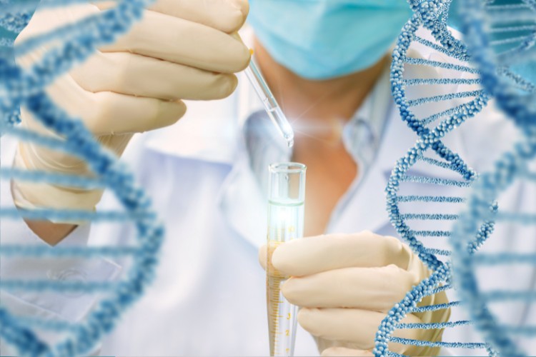 DNA storage for future space memorial and medical research use