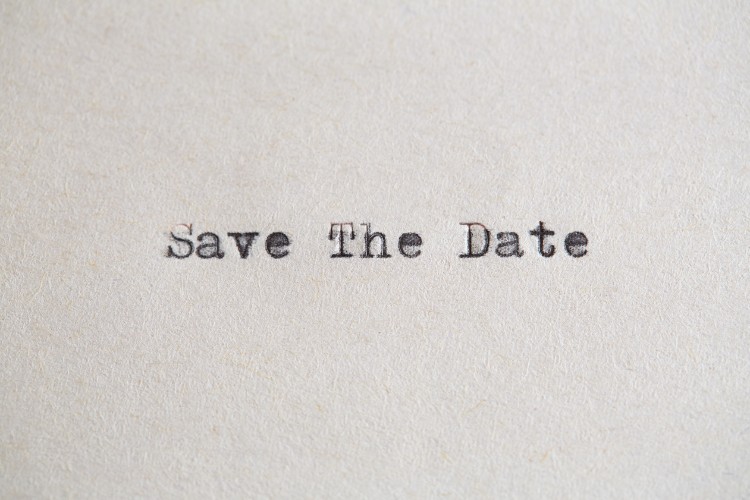 Typewriter font used for a celebration of life memorial announcement