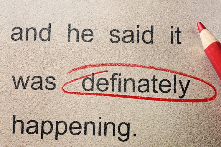 Example of a typo being marked for correction in celebration of life event announcement