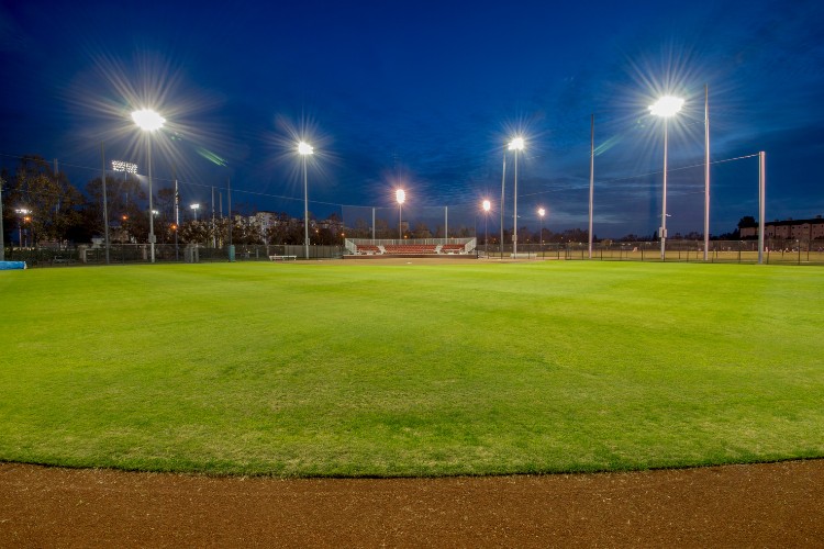 Sports field venue for honoring a loved one with a life celebration